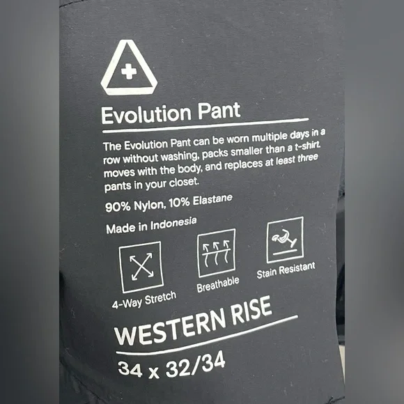 Western Rise Evolution Pant Men's 34 Waist‎ - Picture 3 of 10
